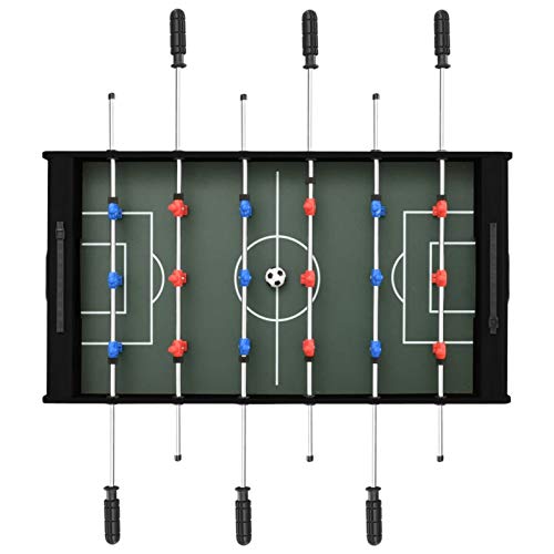 Festnight Futbolín de Mesa, para Adultos y Niños de 6 Años, 69x37x62 cm Negro