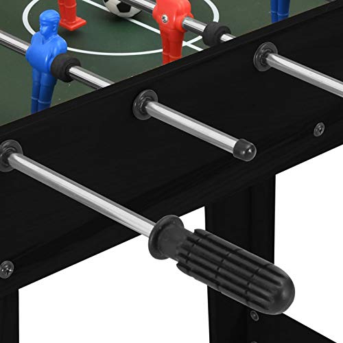 Festnight Futbolín de Mesa, para Adultos y Niños de 6 Años, 69x37x62 cm Negro