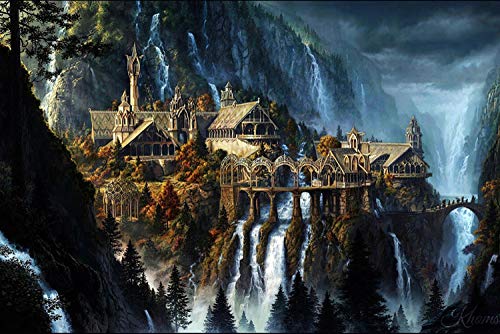FFLFFL Abbey Craft Gifts Family Classic - Puzzle (3000 piezas), diseño de El Señor de los anillos