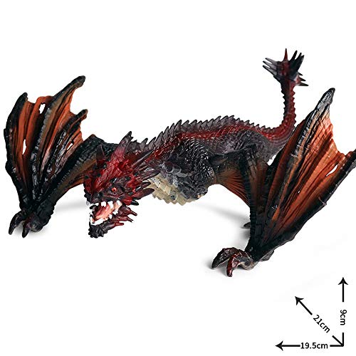 FLORMOON Bestia Dragón Figura RealistaFiguritas De Animales Early Educational Juguete Dinosuar Educación temprana Proyecto de Ciencias Cumpleaños de Navidad Torta de cumpleaños para niños pequeños