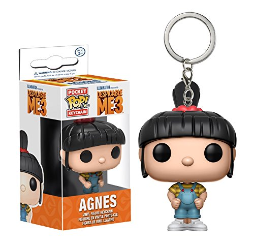 Funko De mi villano favorito 3, Agnes, como un estilizado llavero POP de bolsillo