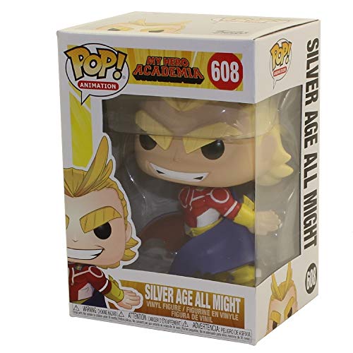 Funko - Figura de vinilo pop Animación My Hero Academia-All Might (Silver Age) Colección, multicolor, 42931