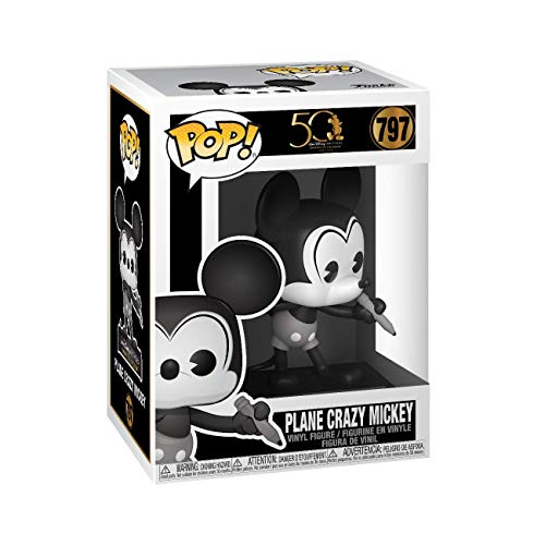 Funko- Pop Disney Archives-Mickey Mouse (B&W) Figura coleccionable, Multicolor (49889)
