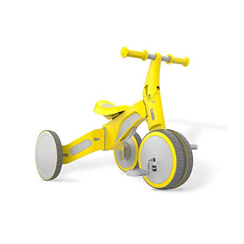GCXLFJ Triciclo Bebe Aluminio del Triciclo Balance bebé niños Bicicleta portátil transformable Scooters Triciclo 1-6 años Niño Niña Ride Juguetes (Color : Blue)