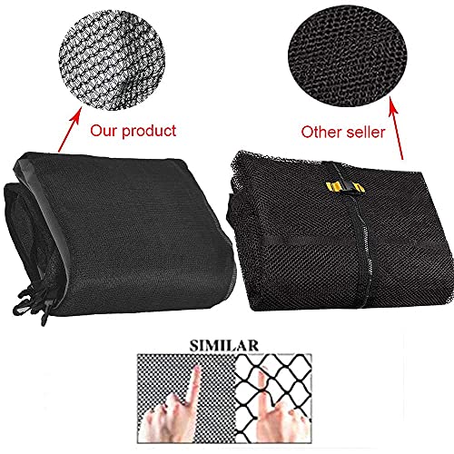 GJCrafts Red de Seguridad 10ft (305cm) Resistente a los Rayos Ultravioleta Red de Repuesto para Cama elástica para 8 Postes Rectos,Recinto de Malla Redonda