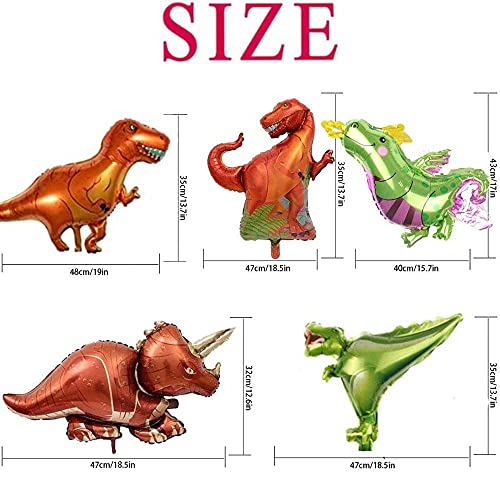 Globos de Dinosaurio Set,Dinosaurio Globo Grande,Selva Dinosaurio Globos ,Globos de Dinosaurios para Cumpleaños,3D Globos de Dinosaurio,Juego de Decoración de Cumpleaños de Dinosaurio