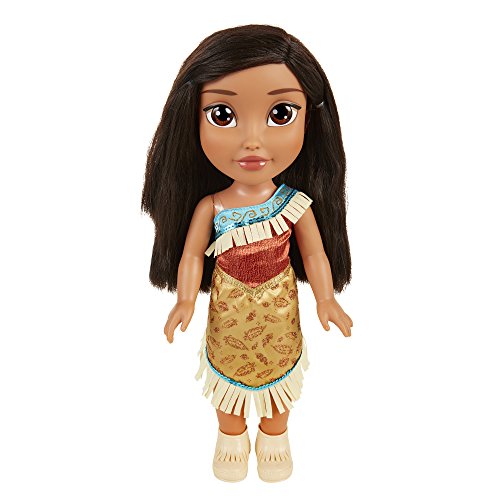 Glop Games Princess Muñeca Toddler 35cm-Pocahontas-Princesas Disney-alucina con su increíble Vestido, Multicolor (Jakks Pacific 55048)