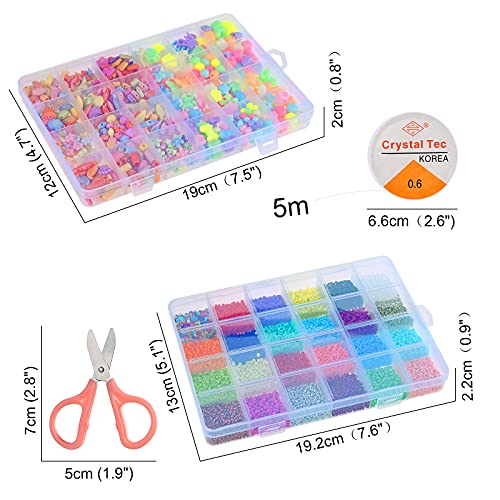 GOLDGE Abalorios para Hacer Collares Pulseras, Cuentas de Colores para Los niños, Cuentas para la Fabricación de Joyas para Niños, Perlas de Agua Niños DIY Educativos Kit (26 Colores)