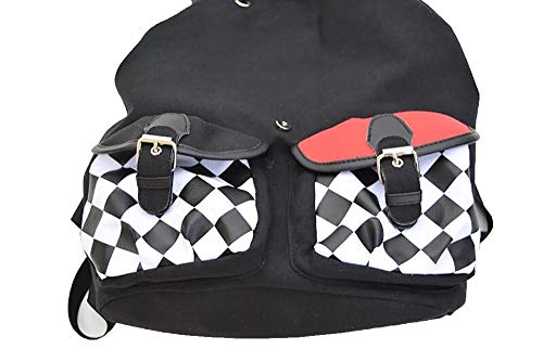HAMIQI Suicide Squad Cosplay Harley Quinn Mochila Ocio Bolsa de lona Anime Mochila de viaje Mochila escolar Bolsos de hombro