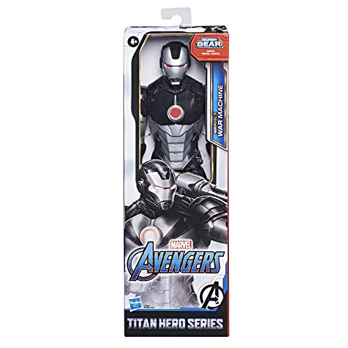 Hasbro Avengers- Avengers - Marvel'S War Machine (Figura de acción de 30 cm con Blaster Titan Hero Series Blast Gear) (E7880EL7)