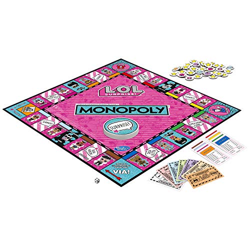 Hasbro E7572103 - Monopoly L.O.L, Multicolor, versión italiana