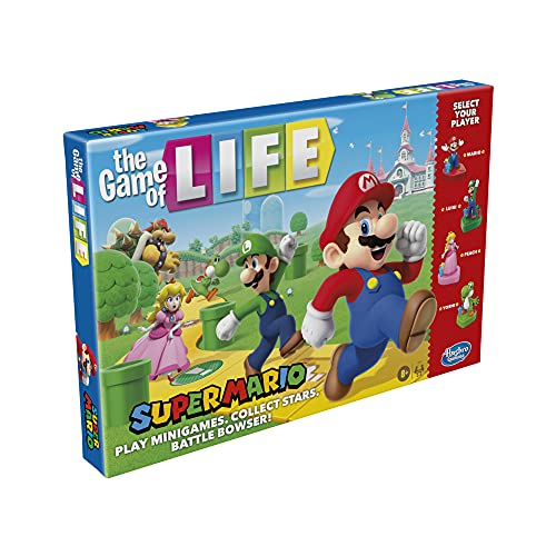 Hasbro Gaming El Juego de la Vida: Super Mario Edition Juego de Mesa para niños de 8 años en adelante