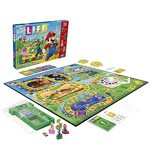 Hasbro Gaming El Juego de la Vida: Super Mario Edition Juego de Mesa para niños de 8 años en adelante