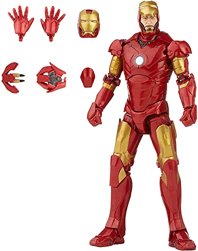 Hasbro Marvel Legends Series - Figura de Iron Man Mark 3 de 15 cm - Personaje de la Saga Infinity - Diseño Premium - Figura y 5 Accesorios