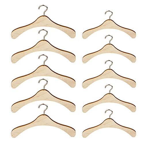 Hellery 5 PCS 1/3 BJD Muñecas Ropa Perchas Y 5 PCS 1/4 BJD Muñecas Ropa Perchas