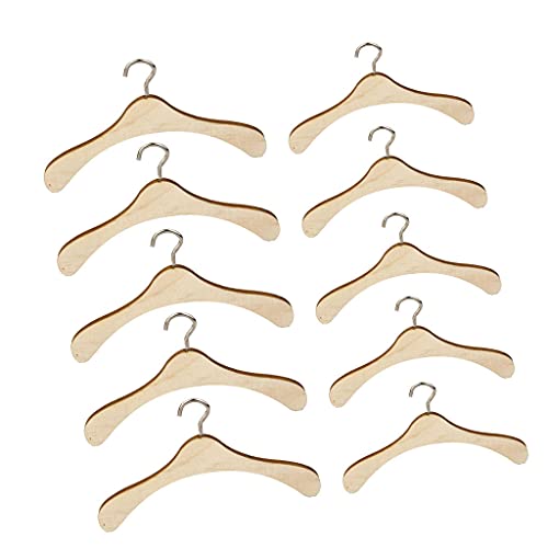 Hellery 5 PCS 1/3 BJD Muñecas Ropa Perchas Y 5 PCS 1/4 BJD Muñecas Ropa Perchas