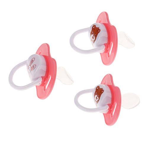 Hellery Chupete de Silicona para Chupete de Ortodoncia para Bebés con Cubierta Antipolvo - Rosado