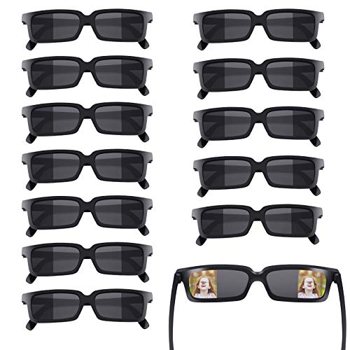 Herefun 12 Piezas Espejo Retrovisor, Gafas Sol Espejo Retrovisor Espía, Gafas Espía, Gafas Espía de Visión Trasera, Gafas de Fiesta de Cumpleaños para Niños