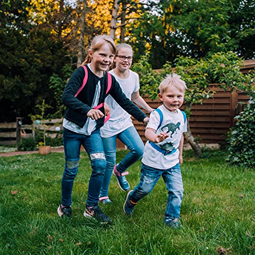 Janna natural goods Arnés de caballo para niños de 3 a 12 años – Correa para jugar para niñas y niños en color rosa – Jinete de caballos, 2 piezas cabestro y correa para correr al aire libre