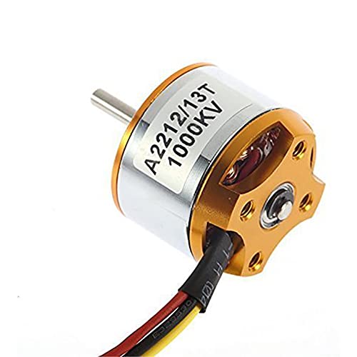 Jeanoko Motor sin escobillas, rendimiento estable fácil de instalar motor sin escobillas 1000kv ESC Set con soportes para uso personal para modelo de avión