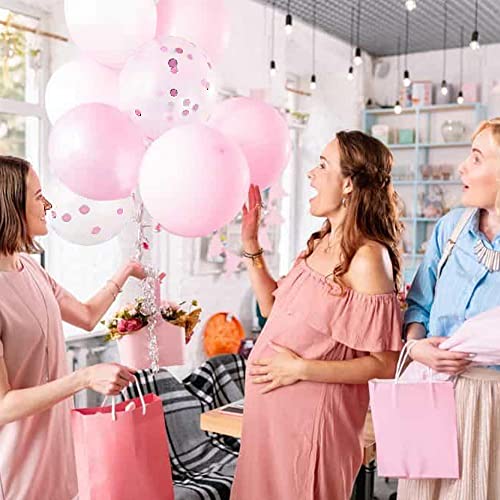 JORAKI Baby Shower Decoraciones Niña,100piezas Globos Guirnalda Kit con Rosa Blanco Globos Arco Kit para It's a Girl Revelar el Género Niña Cumpleaños Fiesta Despedida Soltera Boda Decoración