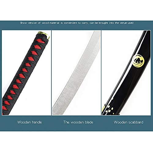 Juego de anime Touken Ranbu Online Cosplay Sword, Blade Props para Nakigitsune, Blade, juguetes decorativos para armas, Anime Cosplay, espada de madera, Blade, juguetes decorativos para armas