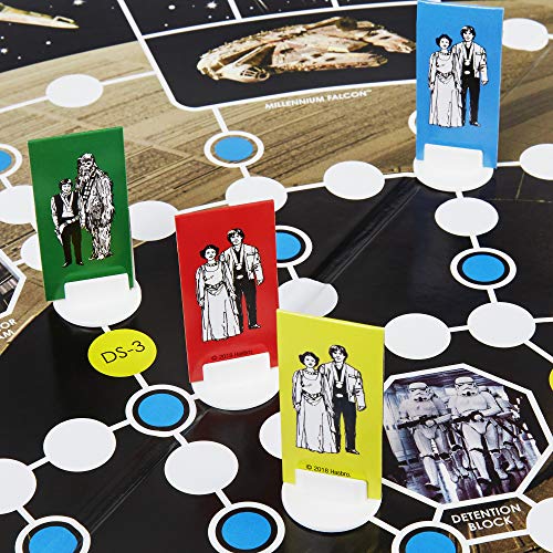 Juego de mesa Star Wars Escape de la Estrella de la Muerte con figura exclusiva de Tarkin a partir de 8 años