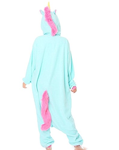 Katara- Pijama (10+ Modelos) Halloween Disfraz Animales Cosplay Adultos, Color unicorno turquesa-rosa, Talla 165-175cm (1744)