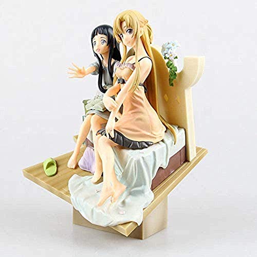 KIJIGHG Figuras de Juguete de Anime Sword Art Online Yuuki Asuna Yui Madre e Hija Figura de Anime Figuras de acción Modelo de Personaje de Anime 20,5 cm