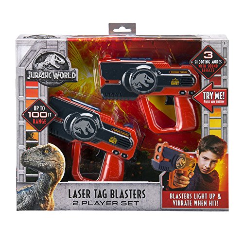 La Etiqueta láser Jurassic World para niños Infared Lazer Tag Blasters se Ilumina y vibra Cuando se golpea