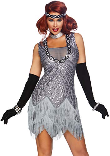 Leg Avenue Roaring Roxy Disfraces para Adultos, Dinero, S (EUR 36-38) para Mujer