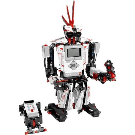 LEGO El juego de construcción MINDSTORMS EV3 incluye 3 servomotores interactivos, control remoto, sensor de color mejorado y rediseñado, sensor táctil rediseñado, sensor infrarrojo y más de 550 elementos LEGO Technic