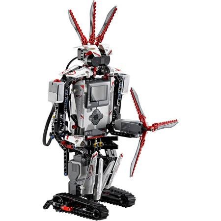 LEGO El juego de construcción MINDSTORMS EV3 incluye 3 servomotores interactivos, control remoto, sensor de color mejorado y rediseñado, sensor táctil rediseñado, sensor infrarrojo y más de 550 elementos LEGO Technic