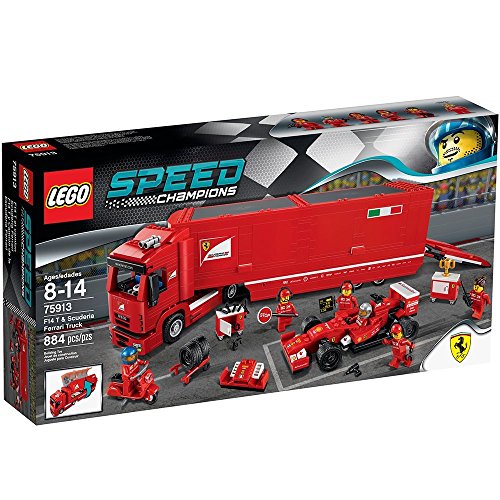 LEGO - F14 T y camión de la escudería Ferrari, Multicolor (75913)