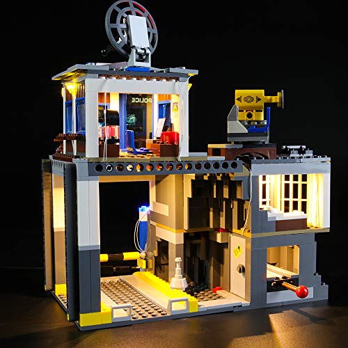 LIGHTAILING Conjunto de Luces (City Police Montaña: Comisaria Policía) Modelo de Construcción de Bloques - Kit de luz LED Compatible con Lego 60174 (NO Incluido en el Modelo)