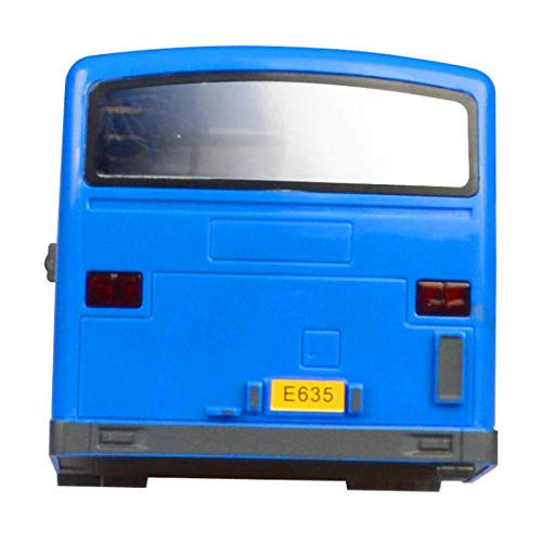 Likecom Autobús profesional teledirigido de 2,4 GHz, con luz y sonido realistas, juguete para niños y adultos, color azul