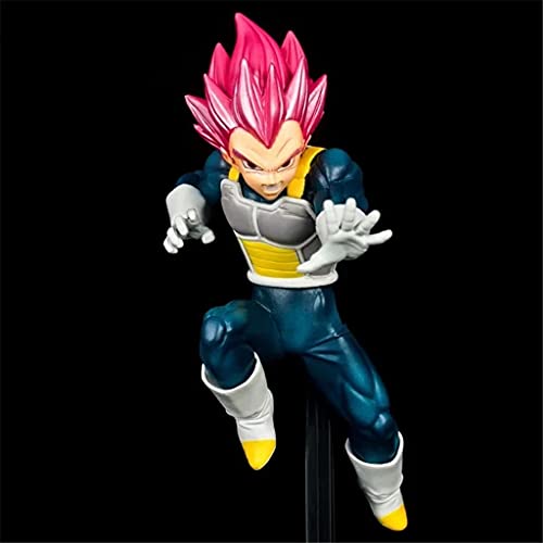 lilongjiao Dragon Ball Z Chosenshiretsuden II Super Saiyan God Vegeta 7.5 -inchs CLORURO DE POLIVINILO Figura