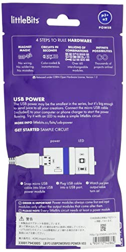 littleBits Little bits BITS MODULES USB POWER USB power modules [domestic regular goods] by littleBits