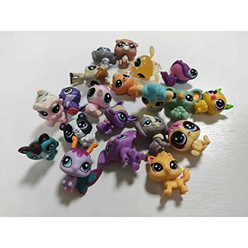 Littlest Pet Shop Juguetes Set aleatorio 10 piezas Lps animales gato perros figura niño regalos