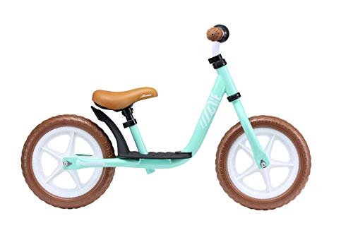 LÖWENRAD Bicicleta sin Pedales para niños y niñas a Partir de 3 - 4 año, Bici 12" Ligero (3KG) con sillín y manubrio Regulable, Turquesa