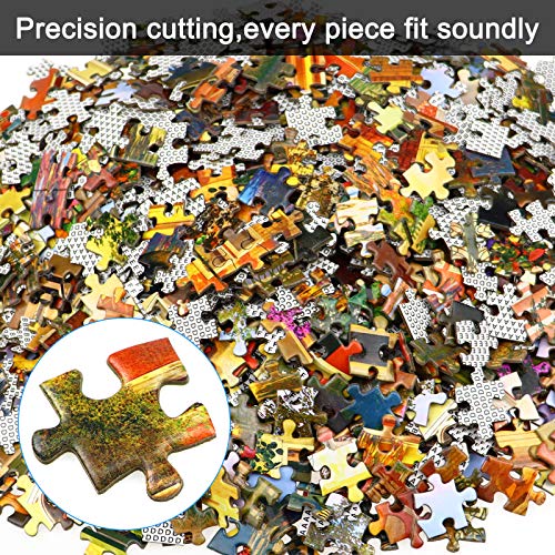 Lunriwis Puzzle de 1000 Piezas para Adultos, Casa de Campo Obra de Arte de Juego de Rompecabezas para Adultos,Adolescentes(70x50cm) (Country House)
