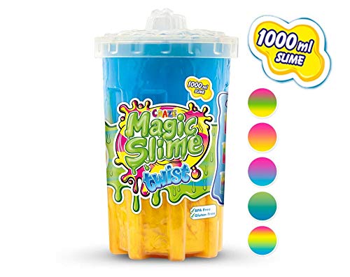 MAGIC SLIME TWIST juguete mágico moco arcilla para niños en barril 1000 ml color multicolor opción 16404 , color/modelo surtido