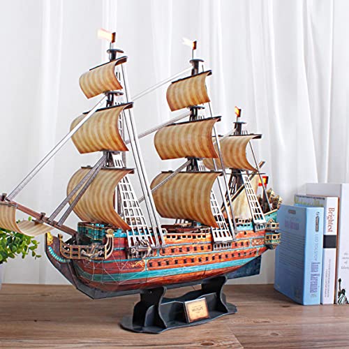 Maqueta Barco San Felipe 1960, Puzzle 3D Buque Armada Española, Puzzles 3D Barcos, Maquetas para Construir Adultos y Niños, 248 Piezas, 240 Min De Montaje
