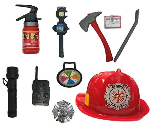 Matissa Niños Bombero Roleplay Disfraz y Accesorios Bombero Bombero