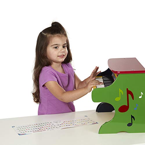 Melissa & Doug- Learn-to-Play Juguete Piano para Aprender A Tocar, Multicolor (11314)