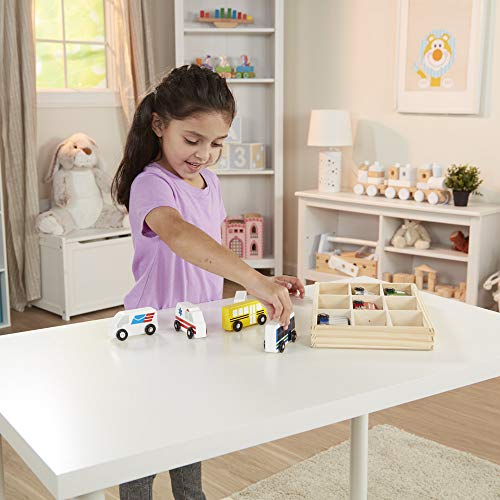 Melissa & Doug- Wooden Town Vehicles (13170)