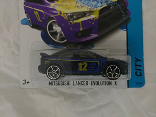 MITSUBISHI LANCER EVOLUTION X * COLOR SHIFTERS * 2014 Hot Wheels City Series 1:64 Scale Vehicle #19/48