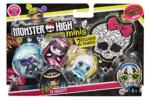 Monster High MINIS 3 Pack - Twyla Draculaura Frankie Stein Season 2 Figures