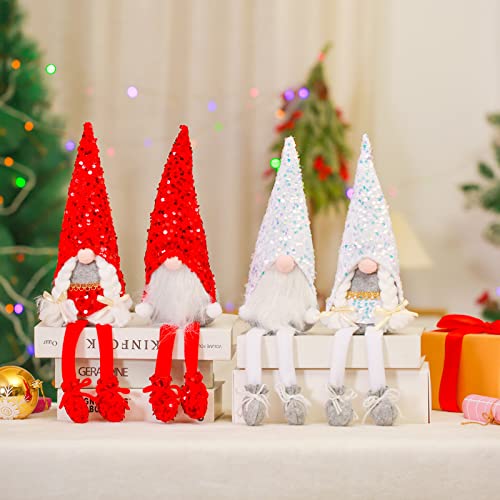 Muñeca De Color Sólido con Patas Largas, Decoraciones Navideñas, Sombrero A Cuadros Gris Rojo, Dormitorio del Hotel, Sala De Estar, Fondo De La Sala De Estar, Adornos Decorativos, Muñeco De Peluche