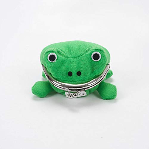 Myuilor Naruto Props Leaf Village， Moneda De La Rana Verde Bolsas De Cosplay Atrezzo Juguete De Felpa del Monedero De Naruto para Amantes Y Cosplay